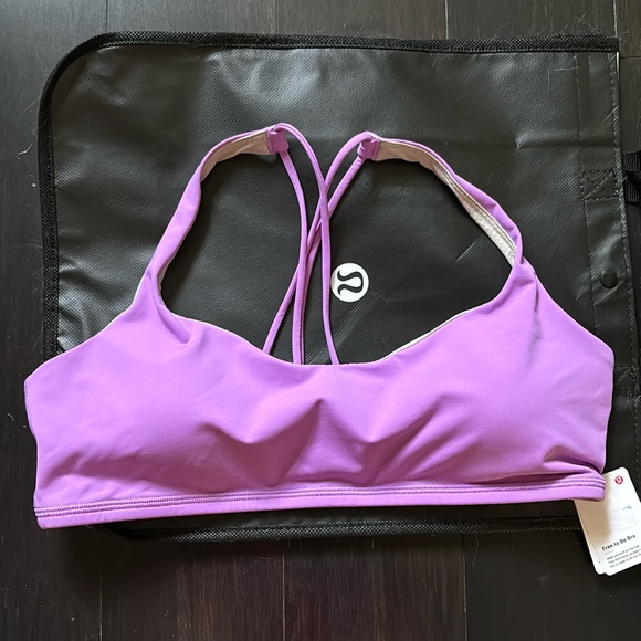 LULULEMON FREE TO BE BRA IN PURPLE BLOSSOM 🌸 SZ 12 NWT RARE!